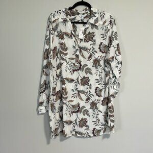 Reitmans Tunic Dress Floral XXL NWT